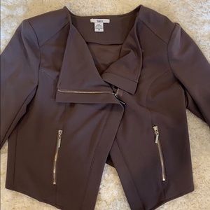 Bar lll blazer, dark grey, cropped